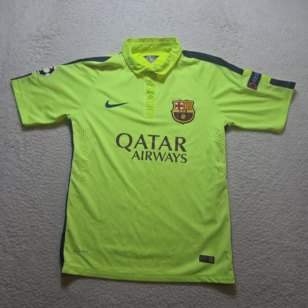 BARCELONA 2014 2015 MESSI THIRD SHIRT FOOTBALL SOCCER JERSEY NIKE SIZE Medium